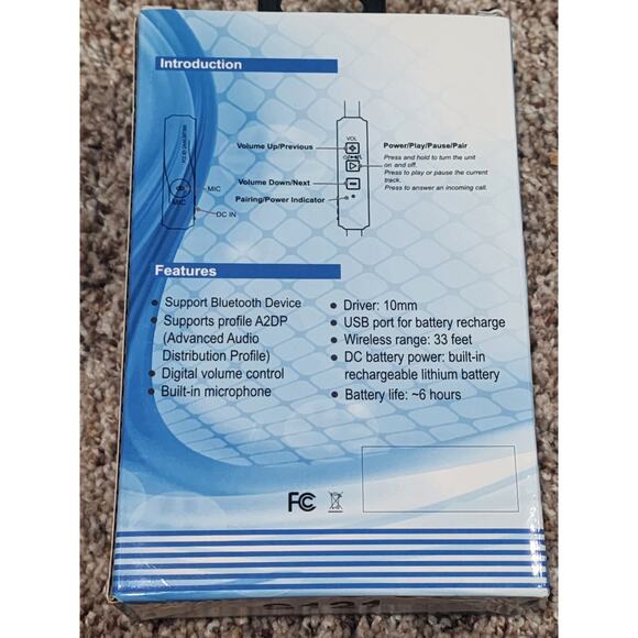 New Beyution H.Fi Wireless Bluetooth V4.1 Headphone Headphones headset Red - Picture 3 of 3